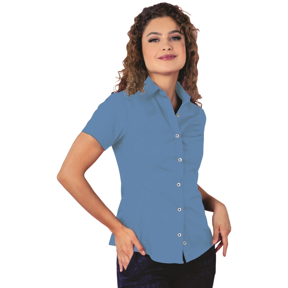 Camisa Dama - Playerytees Manga Corta Gabardina