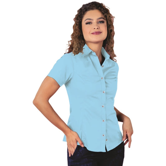 Camisa Dama - Playerytees Manga Corta Gabardina