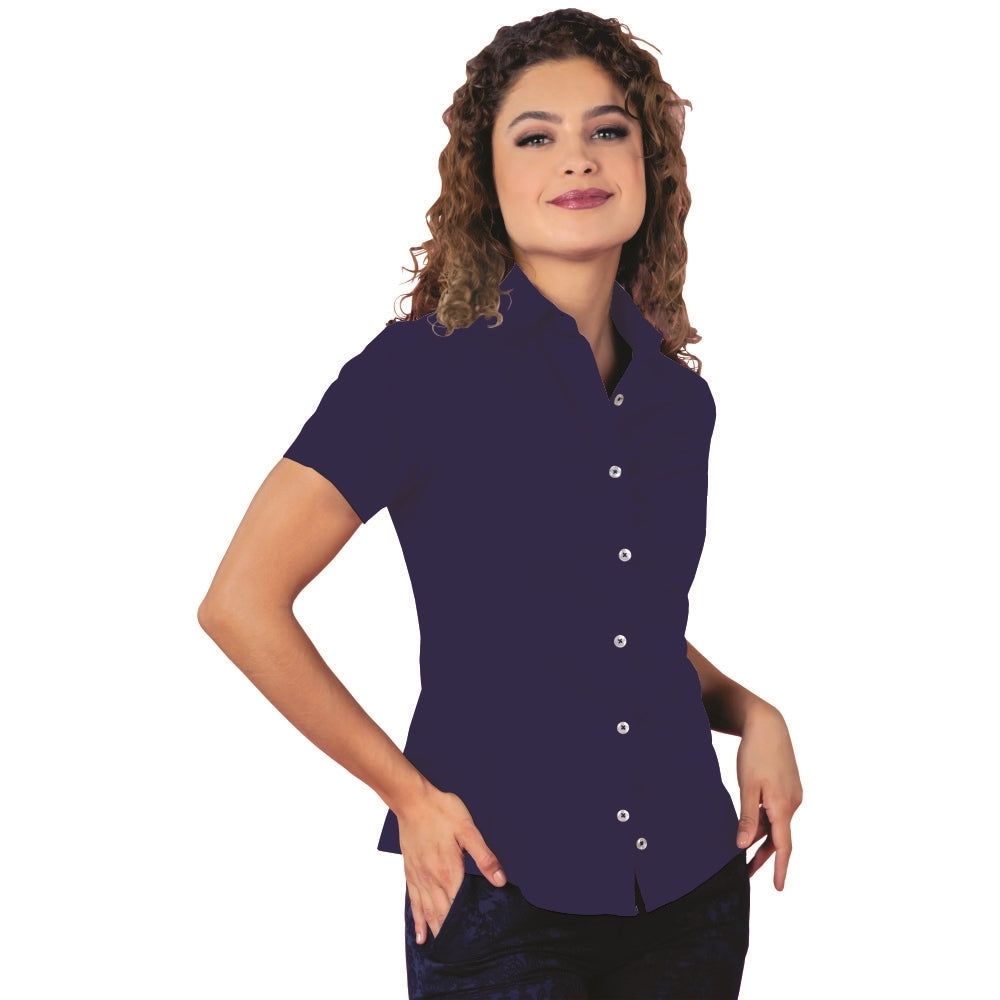 Camisa Dama - Playerytees Manga Corta Gabardina