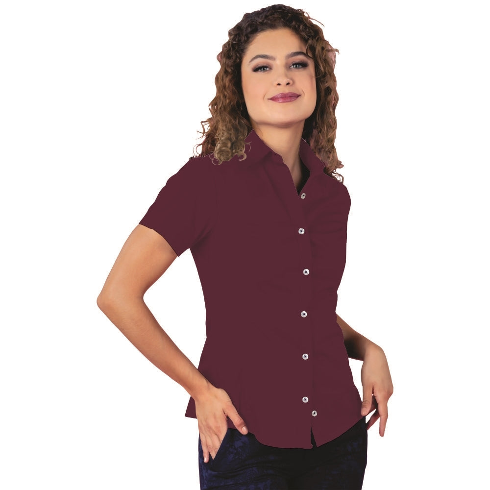 Camisa Dama - Playerytees Manga Corta Gabardina