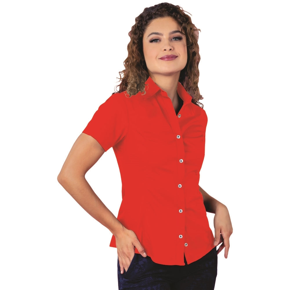 Camisa Dama - Playerytees Manga Corta Gabardina