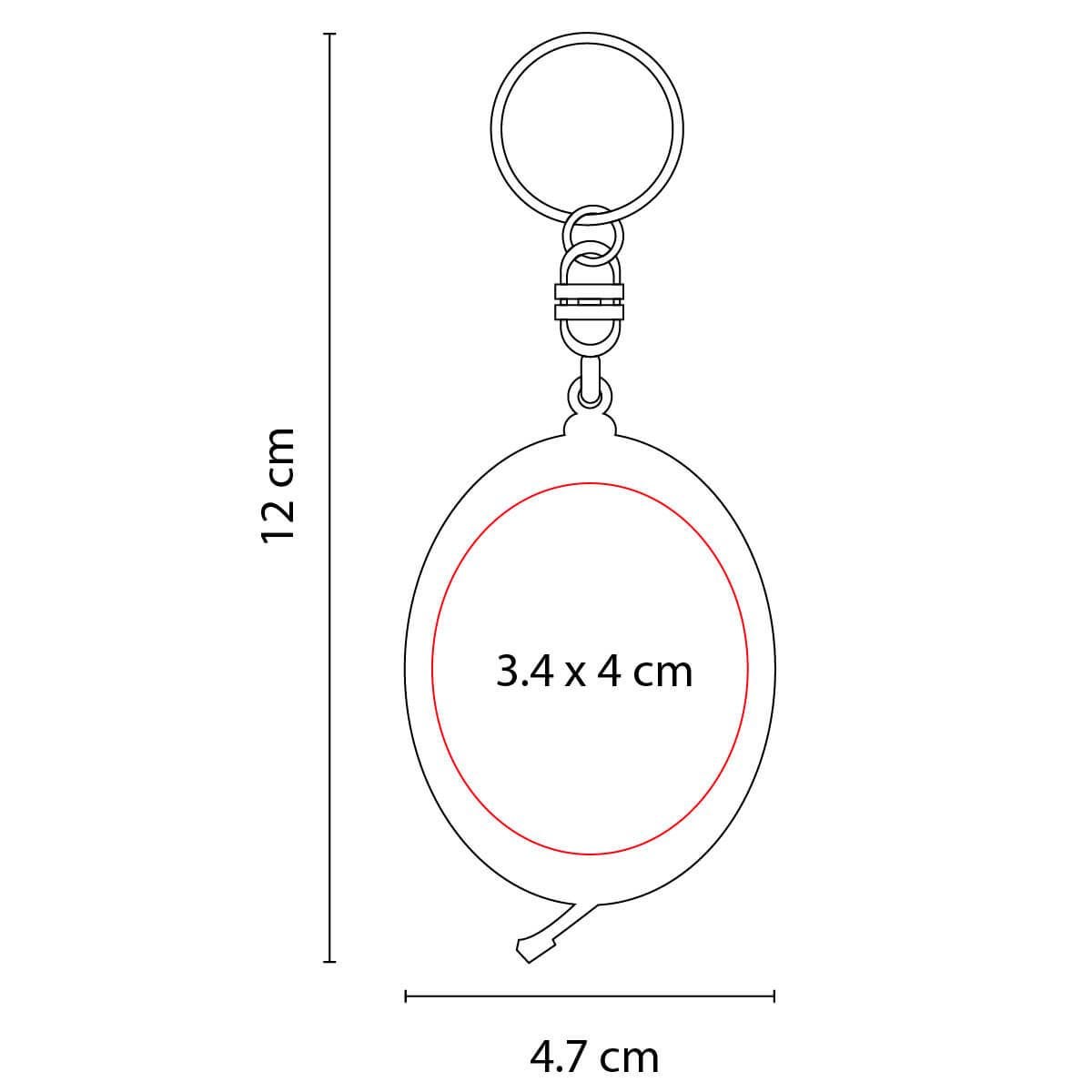 Llavero - Flexómetro Ovalado